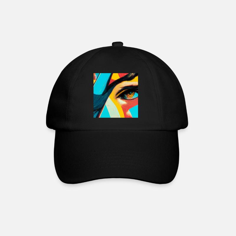bande dessinée pop art - Casquette classique - noir/noir