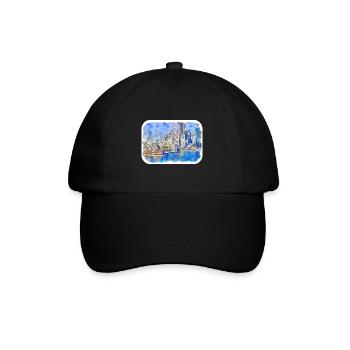 Sydney Australie Aquarelle Esquisse Dessinée Illustrat - Casquette classique - noir/noir - Devant