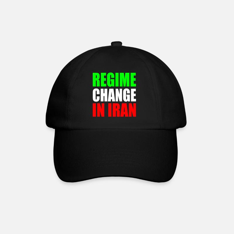 Regime change in iran - Baseball Cap - black/black