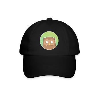 Owl - Baseball Cap - black/black - Front