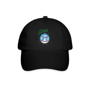 Blue Bauble - Baseball Cap - black/black - Front