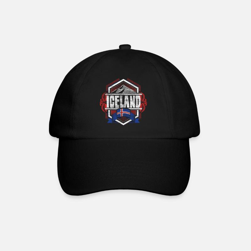 Islande Nordic Pride - Casquette classique - noir/noir