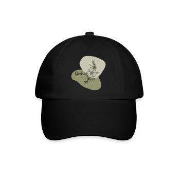 Orchidée - T-Shirt Amoureux des Plantes - Casquette classique - noir/noir - Devant