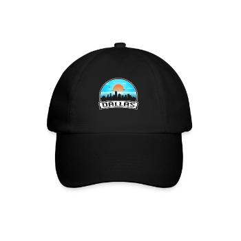 Dallas Texas États-Unis Skyline Vintage Sunset Travel Sou - Casquette classique - noir/noir - Devant