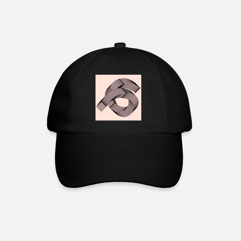 Grafisches Muster - Baseballkappe - Schwarz/Schwarz