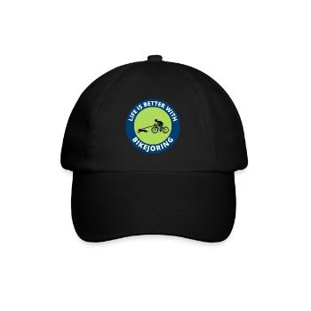 Bikejoring DogScooting Dog Sport Bike Bicycle Ride - Casquette classique - noir/noir - Devant