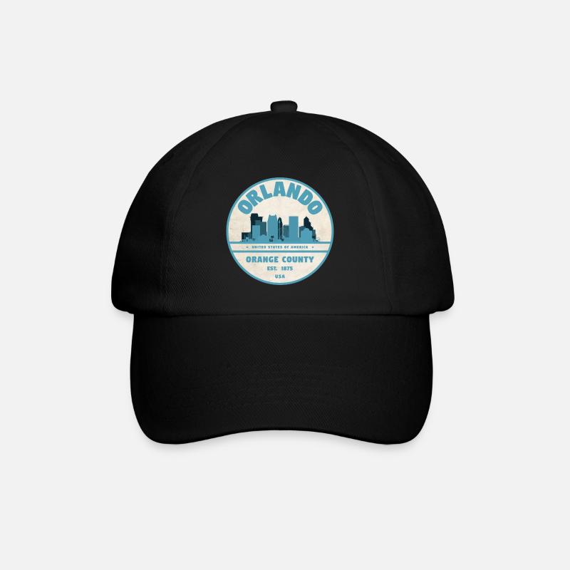 Orlando Skyline - Baseballkappe - Schwarz/Schwarz