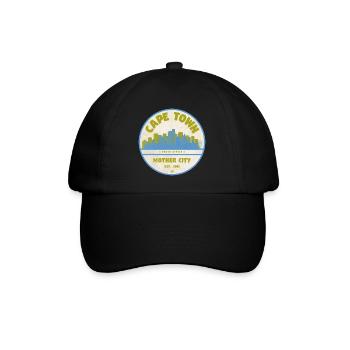 Emblème vintage de la Skyline du Cap - Casquette classique - noir/noir - Devant