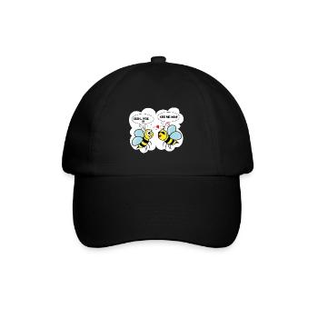 Comic bee - Baseball Cap - black/black - Front