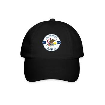 Bloomington Illinois Flag USA Souvenir Badge - Casquette classique - noir/noir - Devant