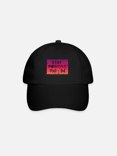 Stay Positive - Baseballkappe - Schwarz/Schwarz
