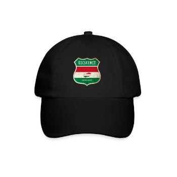 Design du drapeau de la Hongrie à Kecskemét - Casquette classique - noir/noir - Devant