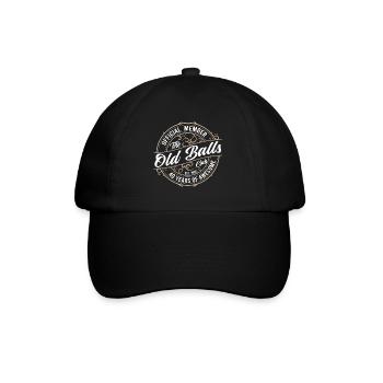 Membre officiel du Old Balls Club 40 ans - Casquette classique - noir/noir - Devant