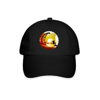 Le kitesurf est un sport génial - Casquette classique - noir/noir - Devant