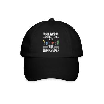Wirt Bier Shots Gemütlich - Baseballkappe - Schwarz/Schwarz - Vorne