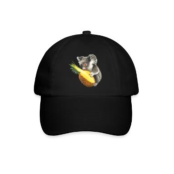 Koala et ananas - Casquette classique - noir/noir - Devant