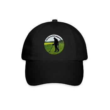 Der Detektor-Schwinger muss sich an Gesetze halten - Baseballkappe - Schwarz/Schwarz - Vorne