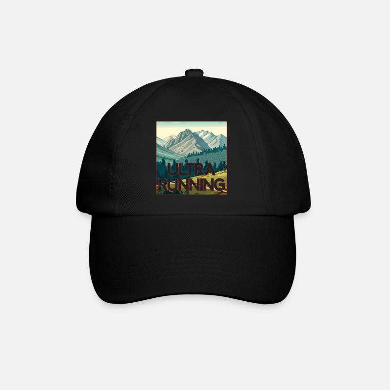 Ultra Laufen - Baseballkappe - Schwarz/Schwarz
