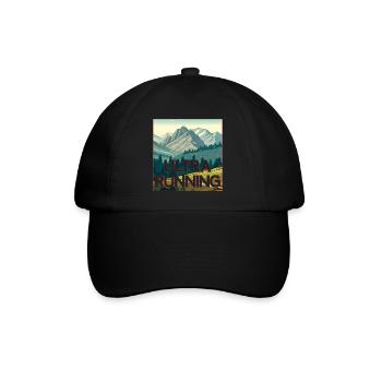 Ultra-Laufen - Baseballkappe - Schwarz/Schwarz - Vorne