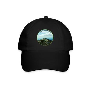 Der Mont Ventoux, langer Anstieg und lange Abfahrt - Baseballkappe - Schwarz/Schwarz - Vorne