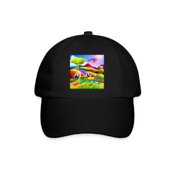 Enfance à vélo en été Sunny Mountains - Casquette classique - noir/noir - Devant