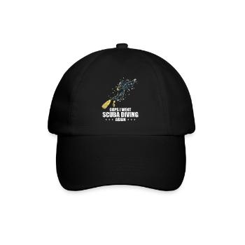 Scuba Diving Dive Design - Baseball Cap - black/black - Front
