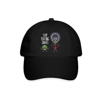 Player Padel Racket Padel Team Statement Coach - Baseball Cap - black/black - Front