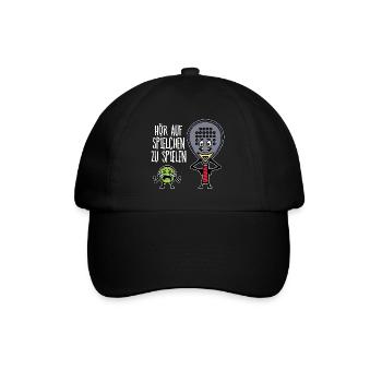 Trainer Padelteam Schläger Padel Statement Bälle - Baseballkappe - Schwarz/Schwarz - Vorne