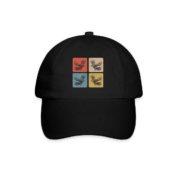 Raben Design - Baseballkappe - Schwarz/Schwarz - Vorne