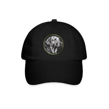 Den inneren Schweinehund besiegen - Baseballkappe - Schwarz/Schwarz - Vorne
