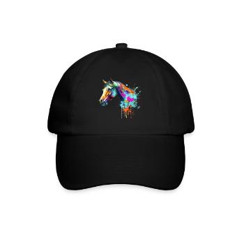 Tête de cheval - Casquette classique - noir/noir - Devant