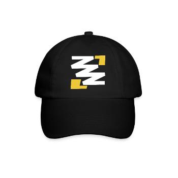 Basic simple digital art emblem with Z - Baseball Cap - black/black - Front