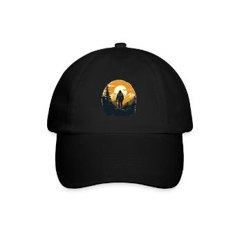 Hiking Mountains Trees Alps - Baseball Cap - black/black - Front