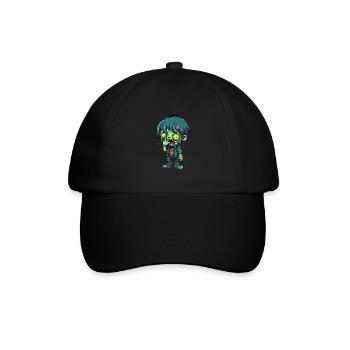 Halloween Zombie Boy - Kawaii Cute Monster Horror - Baseball Cap - black/black - Front