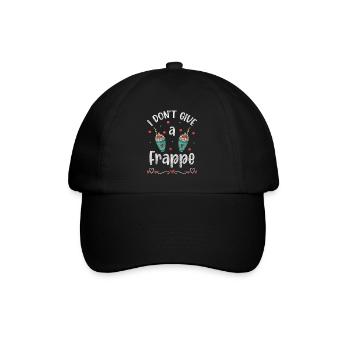 Kein Interesse Attitude Abneigung Leben - Baseballkappe - Schwarz/Schwarz - Vorne