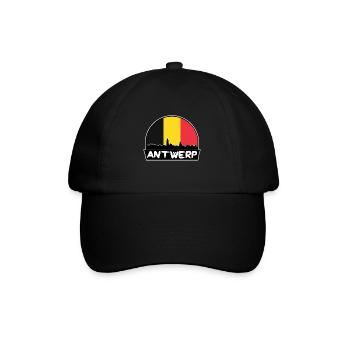 Anvers Belgique Flag Skyline Silhouette Voyage - Casquette classique - noir/noir - Devant