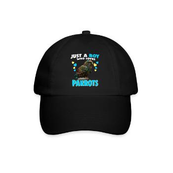 Juste un garçon qui aime les perroquets - Casquette classique - noir/noir - Devant