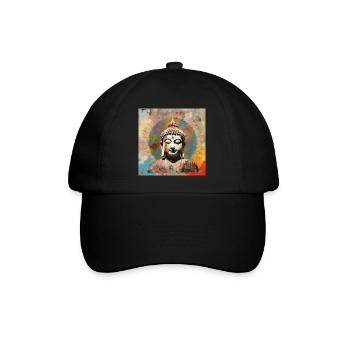 BUDDHA-ZEN-MEDITATION - Baseballkappe - Schwarz/Schwarz - Vorne