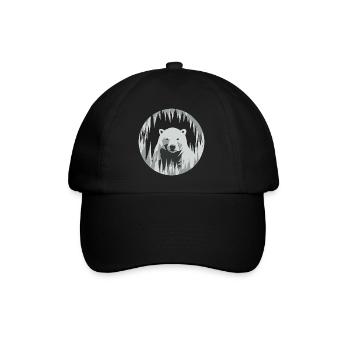 Polar bear - Baseball Cap - black/black - Front