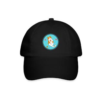 Cute playing kitten - Baseball Cap - black/black - Front