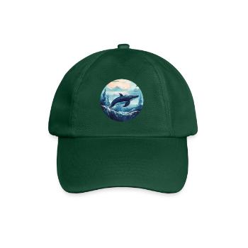 Baleine - Casquette classique - vert bouteille - Devant