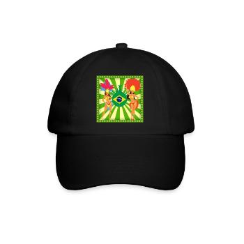 T-shirt Samba - Brésil-Brésil- Brésil - Casquette classique - noir/noir - Devant