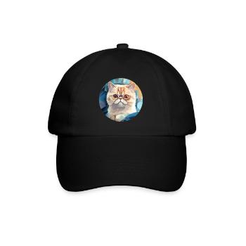 Exotische Kurzhaarkatze - Baseballkappe - Schwarz/Schwarz - Vorne