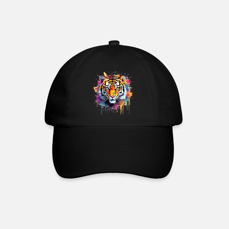 Tiger - Baseball Cap - black/black