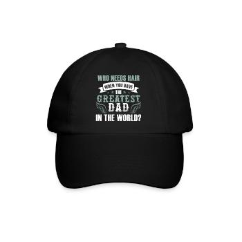 Greatest Dad - Baseball Cap - black/black - Front