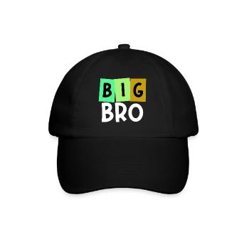 Big Brother Brother Heart Bro Statement Siblings - Baseball Cap - black/black - Front