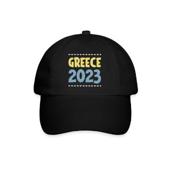 Greece 2023 - Baseballkappe - Schwarz/Schwarz - Vorne