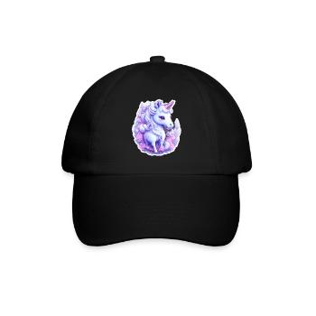 Cute unicorn - Baseball Cap - black/black - Front
