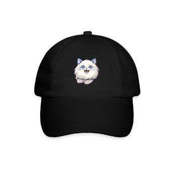 Ragdoll Cat Cartoon Illustration à l’aquarelle - Casquette classique - noir/noir - Devant