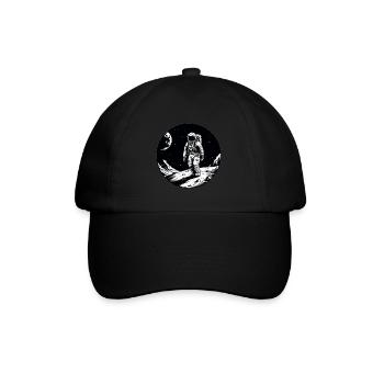 Astronaut Moon - Baseball Cap - black/black - Front